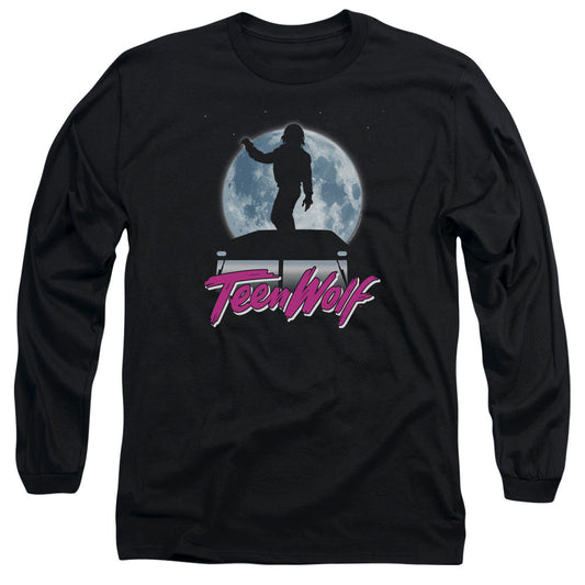 Teen Wolf Moonlight Surf Mens Long Sleeve Shirt Black Officially Licensed