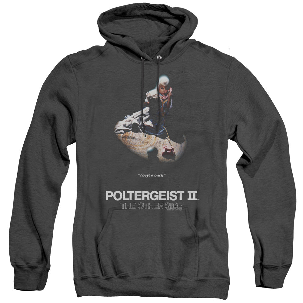 Poltergeist Ii Poster Mens Heather Hoodie Black Officially Licensed