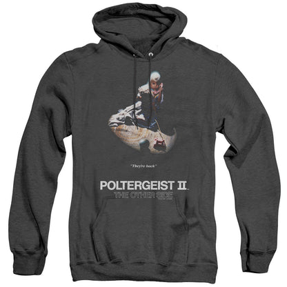 Poltergeist Ii Poster Mens Heather Hoodie Black Officially Licensed