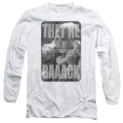 Poltergeist Ii Logo Mens Long Sleeve Shirt White Officially Licensed