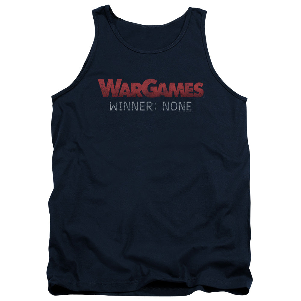 Wargames No Winners Mens Tank Top Shirt Navy Officially Licensed