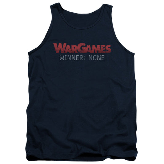 Wargames No Winners Mens Tank Top Shirt Navy Officially Licensed