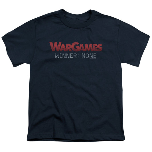 WarGames No Winners Kids Youth T Shirt Navy Blue Officially Licensed