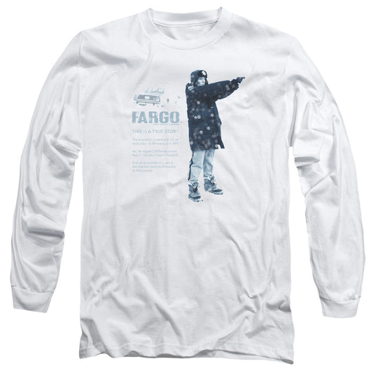 Fargo This Is A True Story Mens Long Sleeve Shirt White Officially Licensed Officially Licensed