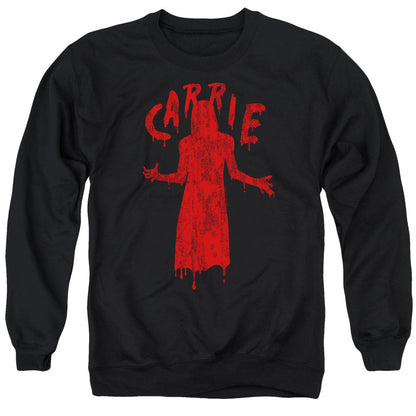 Carrie Silhouette Mens Crewneck Sweatshirt Black Officially Licensed
