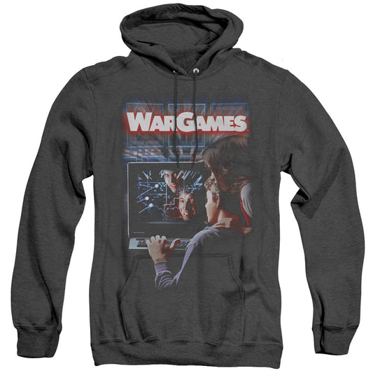 WarGames Poster Heather Mens Hoodie Black Officially Licensed