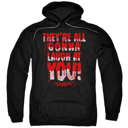 Carrie Laugh At You Mens Hoodie Black Officially Licensed