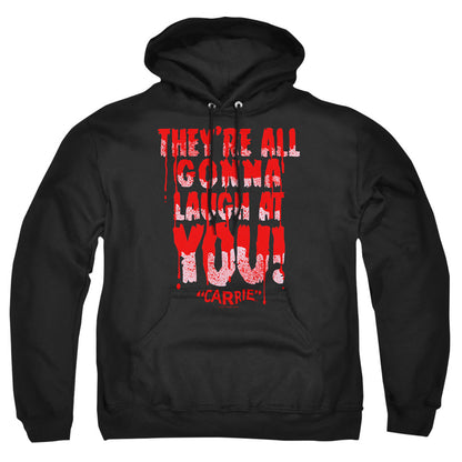 Carrie Laugh At You Mens Hoodie Black Officially Licensed