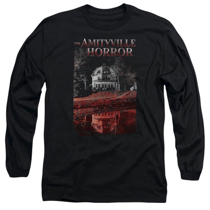 Amityville Horror Cold Blood Mens Long Sleeve Shirt Black Officially Licensed