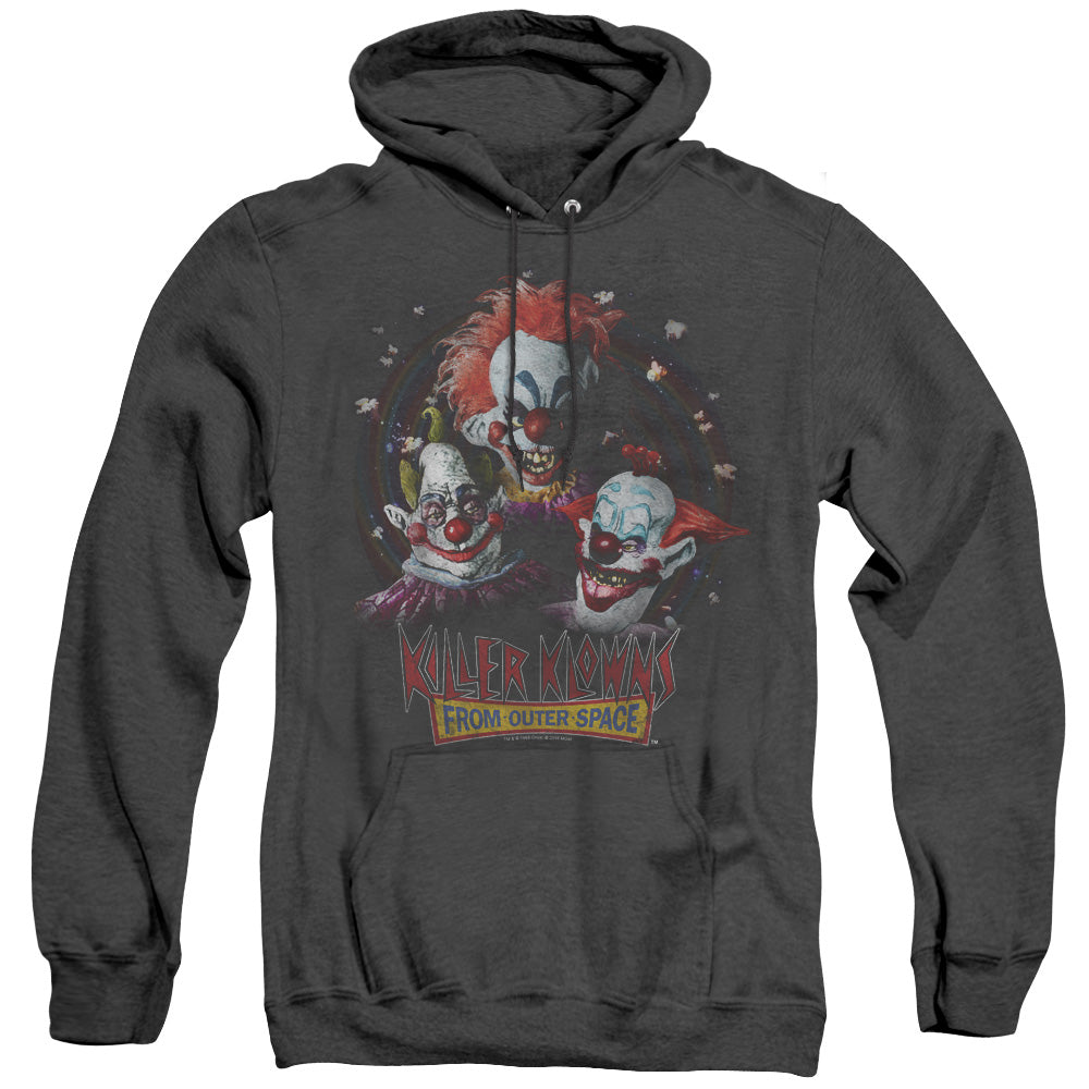 Killer Klowns From Outer Space Killer Klowns Mens Heather Hoodie Black Officially Licensed