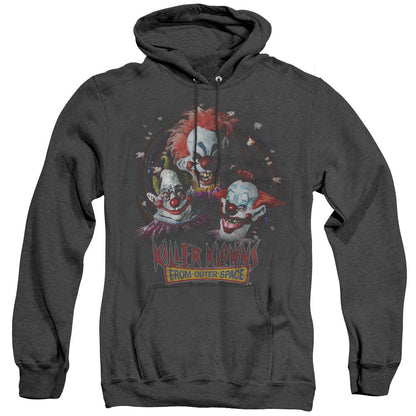 Killer Klowns From Outer Space Killer Klowns Mens Heather Hoodie Black Officially Licensed