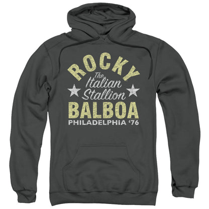 Rocky Rocky Philly Mens Hoodie Charcoal Officially Licensed