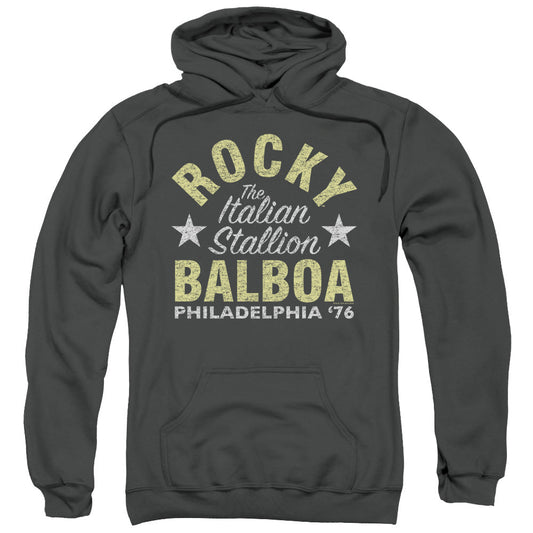 Rocky Rocky Philly Mens Hoodie Charcoal Officially Licensed
