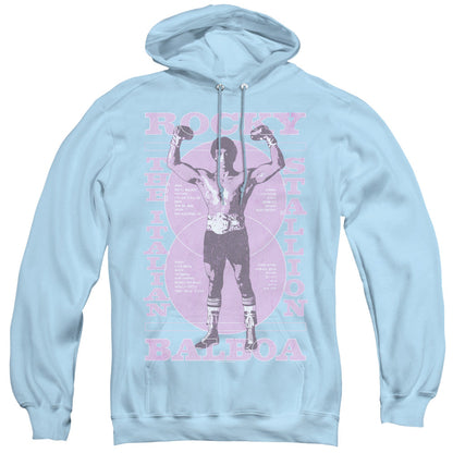 Rocky Gun Show Mens Hoodie Light Blue Officially Licensed