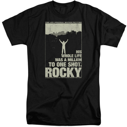Rocky Silhouette Mens Tall T Shirt Black Officially Licensed