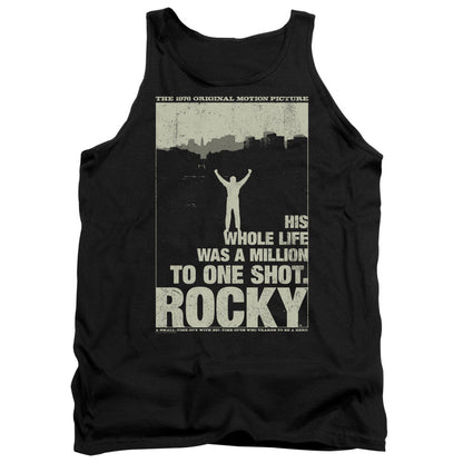 Rocky Silhouette Mens Tank Top Shirt Black Officially Licensed