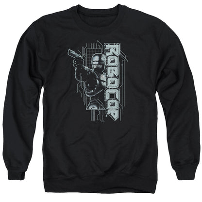 Robocop Murphy Split Mens Crewneck Sweatshirt Black Officially Licensed