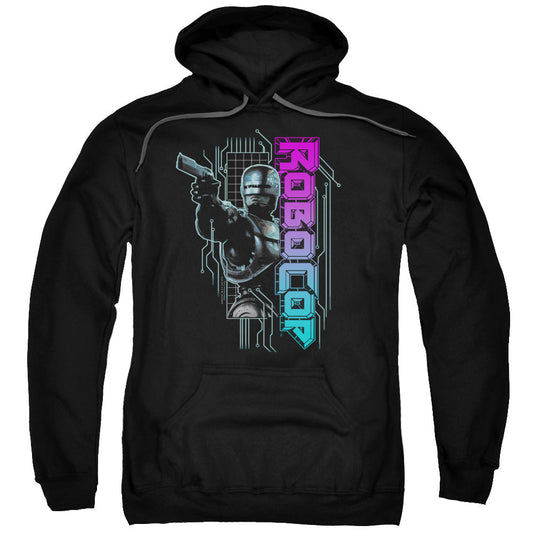 Robocop Robo Neon Mens Hoodie Black Officially Licensed