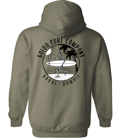 Koloa Skeleton Gone Surfin Hoodie