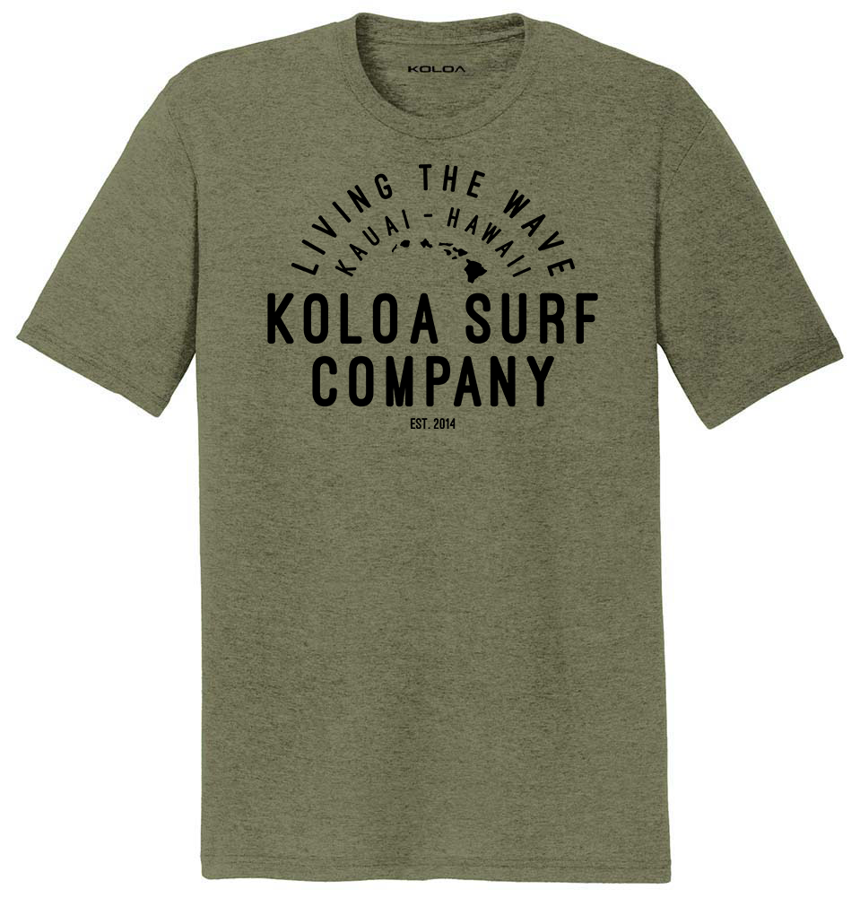 Koloa Simple Arch Comfort Tri-Blend T-Shirt