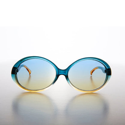 Oval Colorful 90s Mod Deadstock Sunglass - Mindy