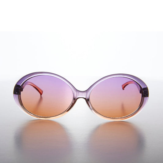 Oval Colorful 90s Mod Deadstock Sunglass - Mindy