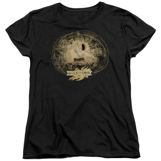 Mirrormask Sketch Womens T Shirt Black Officially Licensed