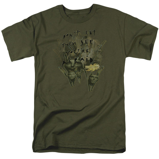 Mirrormask Dont Let Them Mens T Shirt Military Green Officially Licensed