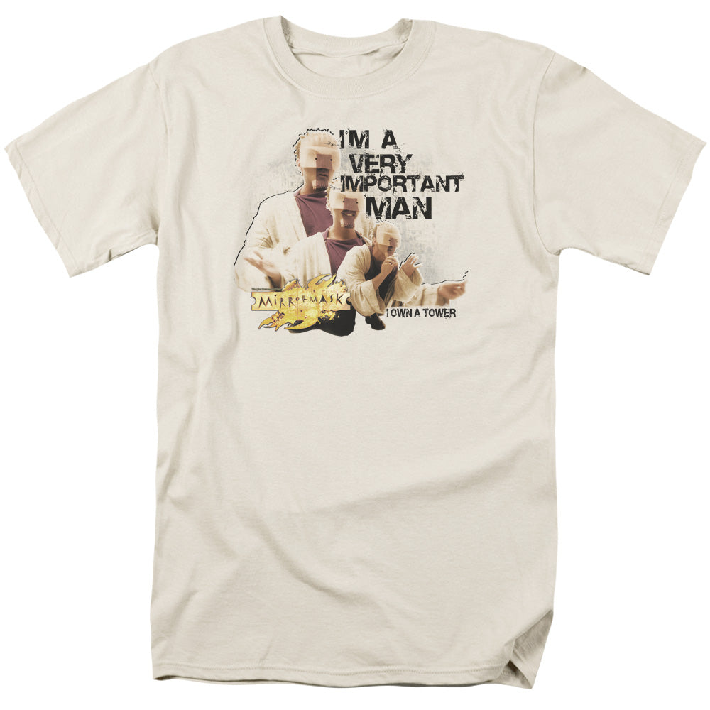 Mirrormask Important Man Mens T Shirt Cream Officially Licensed