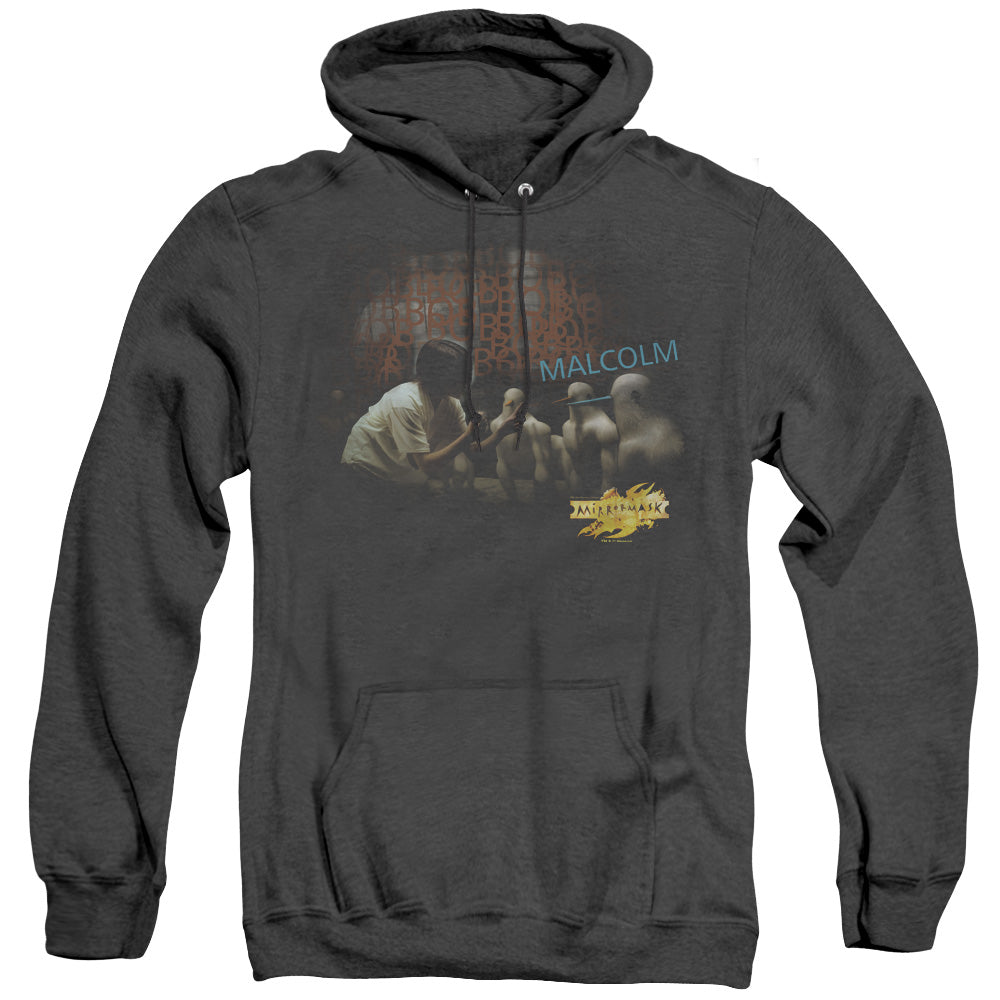 Mirrormask Bob Malcolm Mens Heather Hoodie Black Officially Licensed