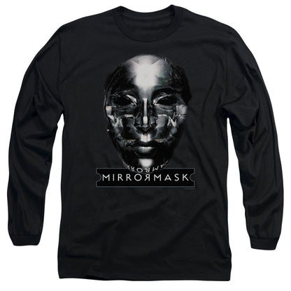 Mirrormask Mask Mens Long Sleeve Shirt Black Officially Licensed