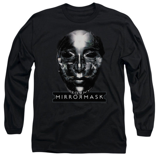 Mirrormask Mask Mens Long Sleeve Shirt Black Officially Licensed