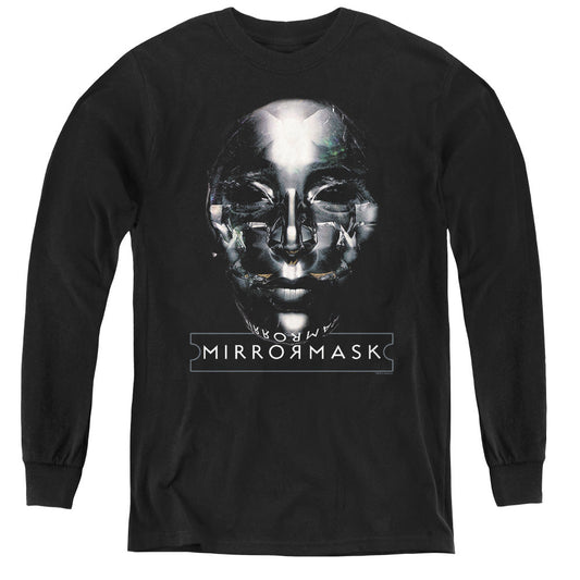 Mirrormask Mask Long Sleeve Kids Youth T Shirt Black Officially Licensed