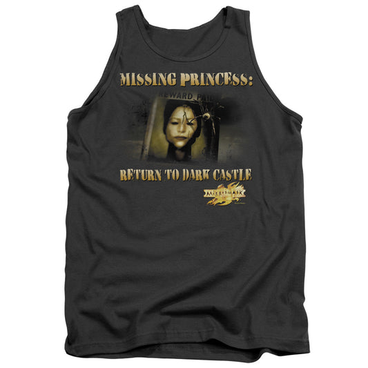 Mirrormask Missing Princess Mens Tank Top Shirt Charcoal Officially Licensed