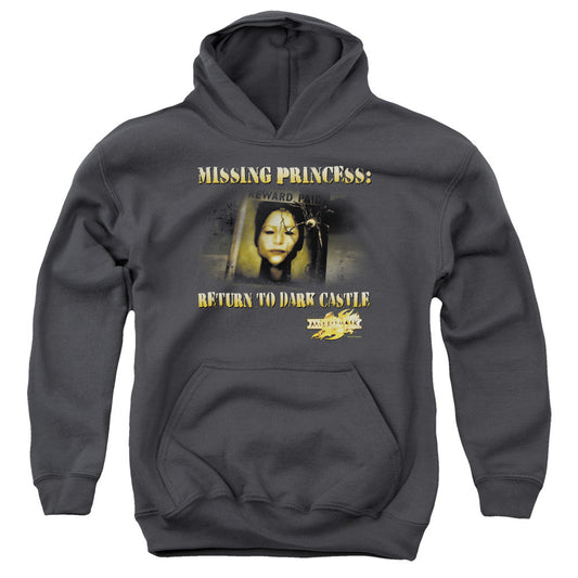 Mirrormask Missing Princess Kids Youth Hoodie Charcoal Officially Licensed