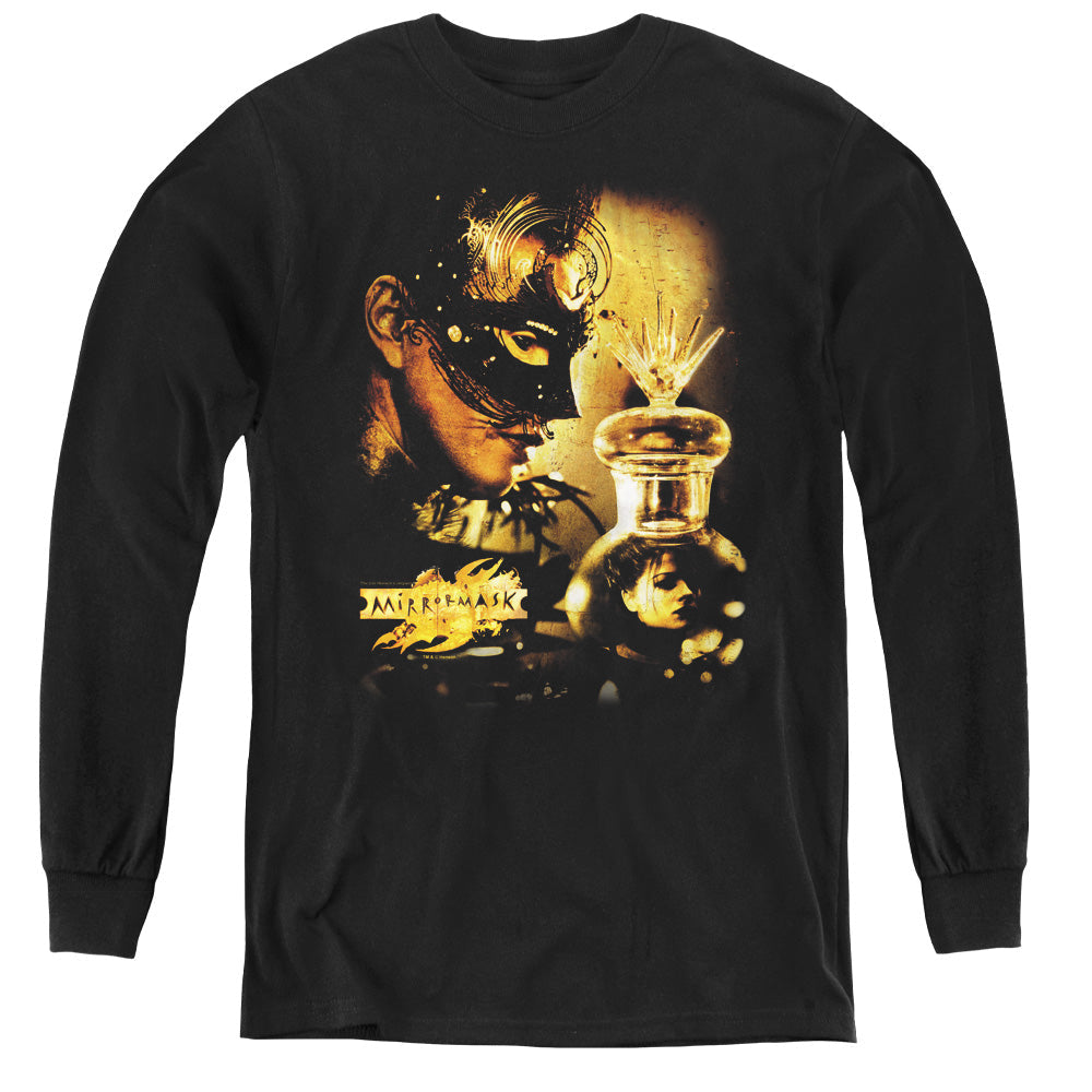 Mirrormask Trapped Long Sleeve Kids Youth T Shirt Black Officially Licensed