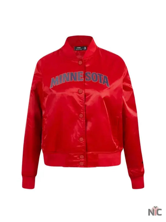 MLB Minnesota Twins Satin Varsity Jacket
