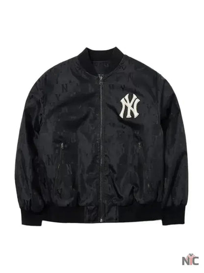 MLB New York Yankees Unisex Black Bomber Jacket