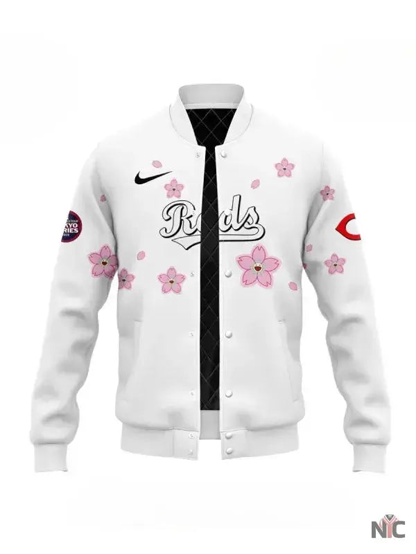 MLB Tokyo Series 2025 Cincinnati Reds Varsity Jacket