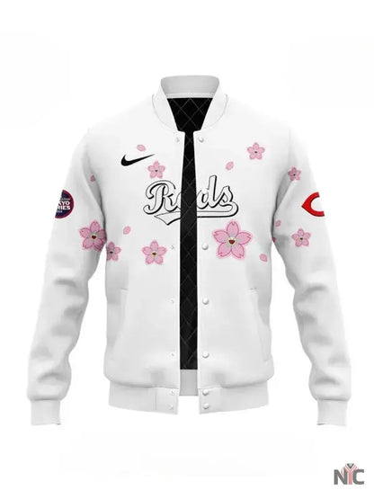 MLB Tokyo Series 2025 Cincinnati Reds Varsity Jacket