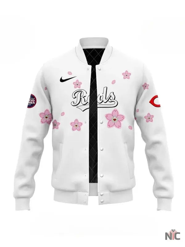 MLB Tokyo Series 2025 Cincinnati Reds Varsity Jacket