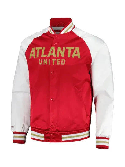 MLS Atlanta United FC Red Satin Varsity Jacket