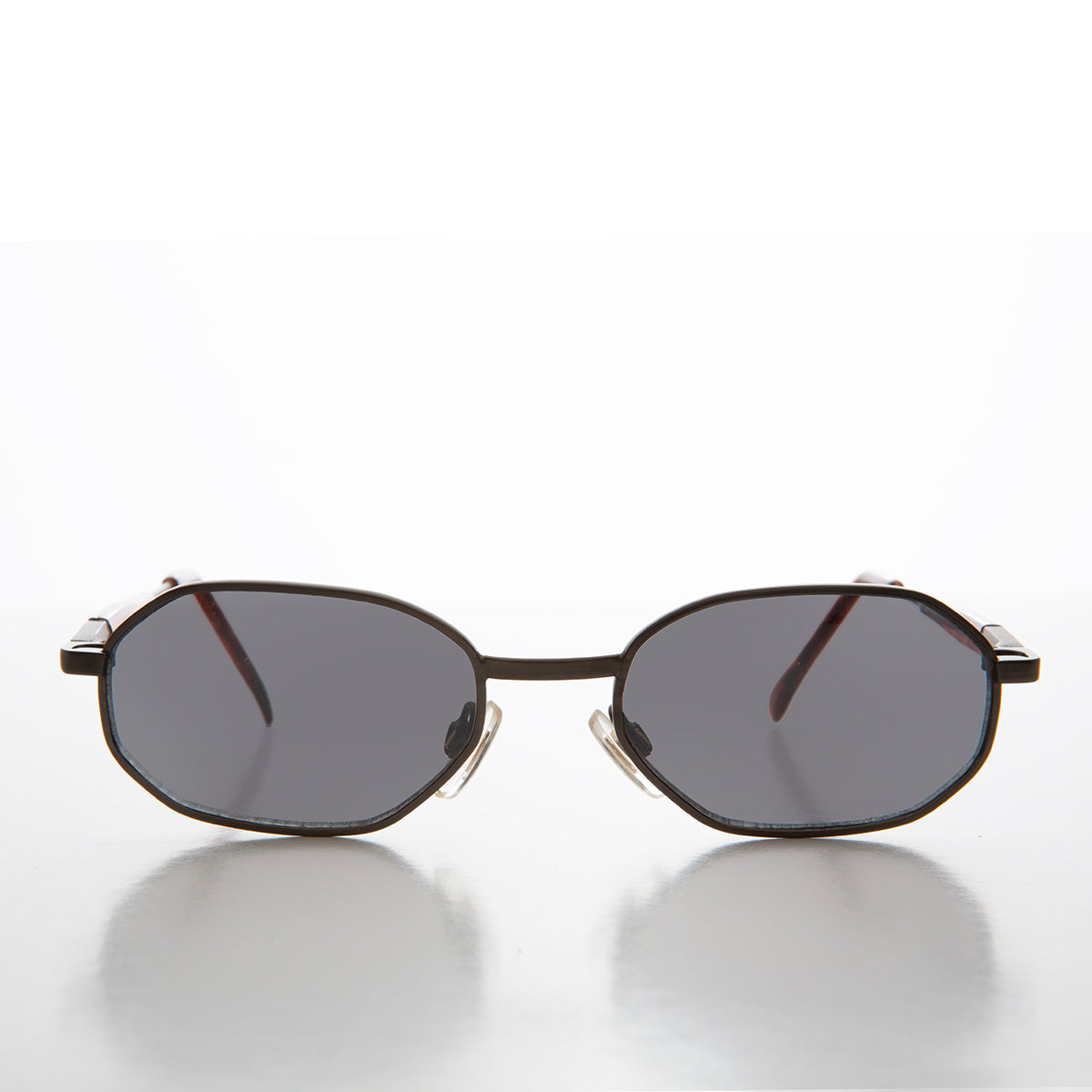 90s Geometric Oval Metal Sunglasses - Molloy
