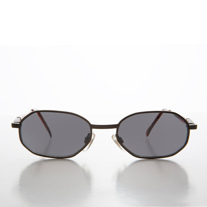 90s Geometric Oval Metal Sunglasses - Molloy