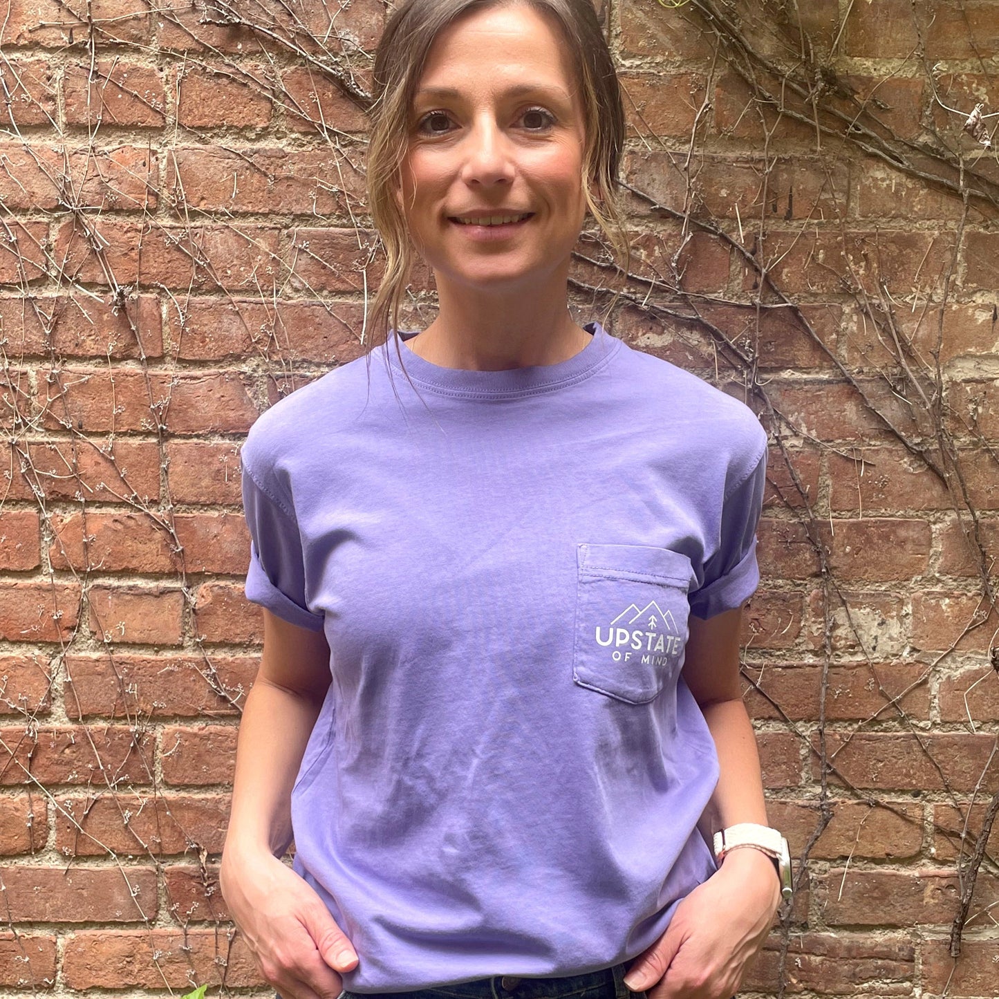 Mountainside Pocket Tee - Purple Haze