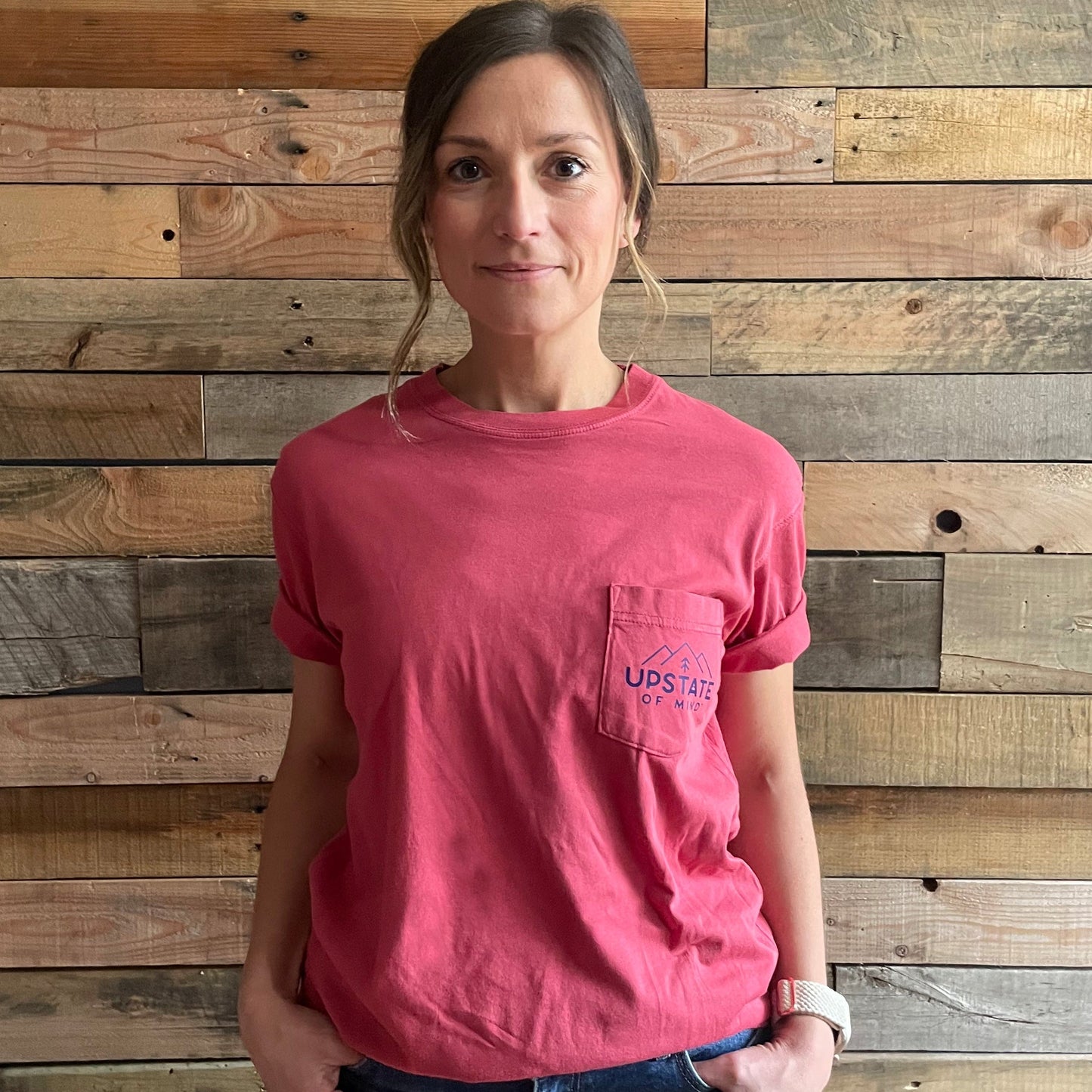 Mountainside Pocket Tee - Shiraz