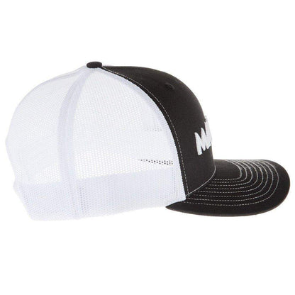 Black And White Mesh Back Logo Cap
