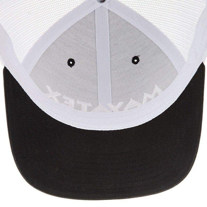 Black And White Mesh Back Logo Cap