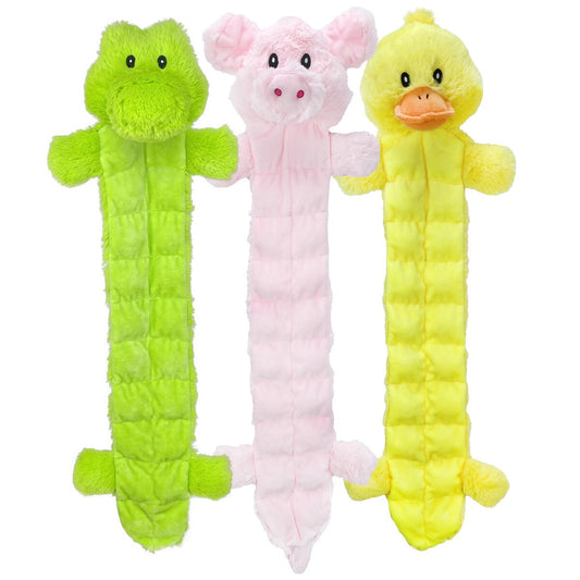 Multipet Long Squeaker Mat - Assorted Animals 24"