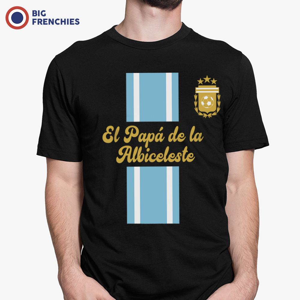 El Papá De La Albiceleste Soccer Men's Organic Cotton Tee